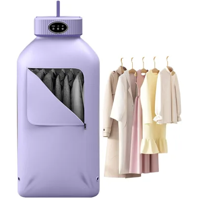 600W UV Foldable Mini Dryer Automatic Household and Car Hanging Clothes Dryer with Plastic Bag Electric US Plug Type