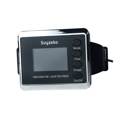 Medical Diabetic Cure Four Colors Low Level Semiconductor Soft Laser Wrist Watch