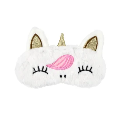 Unicorn Eye Mask Variety Sleep Mask Plush Eye Shade Cover Eyeshade Mask Suitable for Travel Home Plush Gift