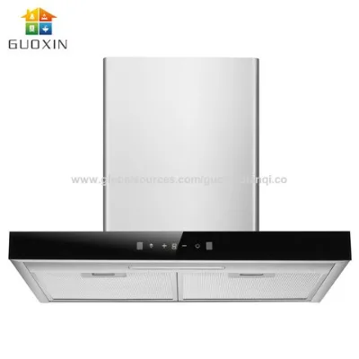Factory price OEM ODM T shape black range hood for kitchen