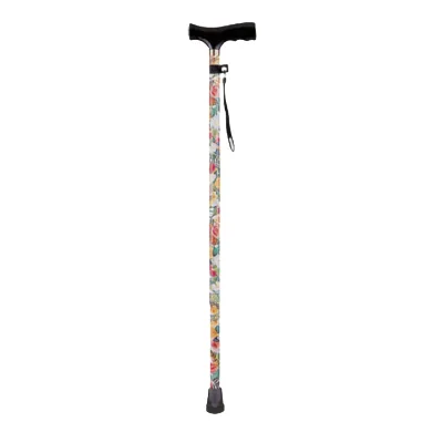 Bliss Medical Portable T-Shape Aluminum Alloy Cane with Comfortable Ergonomic Handle for Old Man Walking Sticks