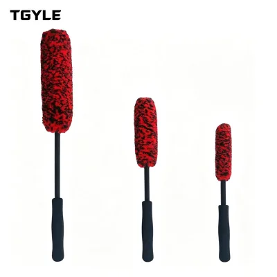 Car Wheel Rim Tire Detailing Brushes with Long Handle Soft PP Material for Auto Car Wash