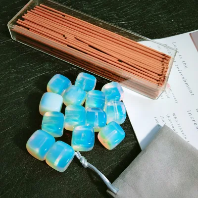 2026 Crystal Crafts Healing Gemstone Opal Incense Holder for Home