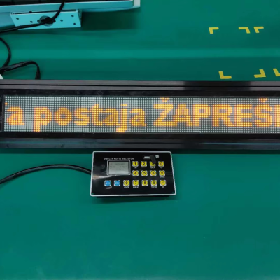 China EMC, IP65 Bus Destination Sign Pantalla Led Bus Bus Stop Digital Singn in Bus