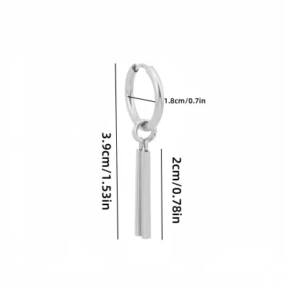 Niche Retro Women's Earrings - Punk Hip-Hop Pendant, Neutral Couple Ear Rings