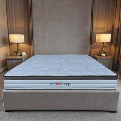 Full Size Plush Hybrid Mattress Cloud-Like Comfort & Noise-Free Coils for Side Sleepers