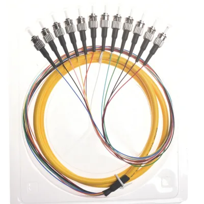 International Standard 12 color code fc/pc fiber pigtail