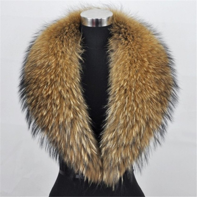 Wholesale Winter Fox Real Rabbit and Raccoon Extra Large Big Fur Hood Trim Strips Collar