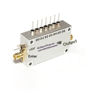 10M-6GHz Digital Programmable Attenuator 31.75dB Attenuation Range 0.25dB Step High Index Attenuation Made in China