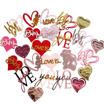 Popular Mirror Gold Acrylic Bride and Groom Sign Wedding Engagement Cake Toppers Decoration