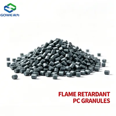 Flame Retardant PC Granules UL94 V2 / 5VA Polycarbonate Pellets for Electronics & Lighting Fixtures