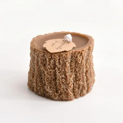 Aromatherapy Handmade Stump-Shaped Home Decoration Candles for Christmas & Easter-Creative Ornaments Niche Incense