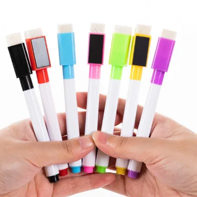 BECOL Hot Sale Multi Colors Spot Magnetic Whiteboard Markers Non-Toxic Dry Erase Whiteboard Marker Pen with Custom Logo