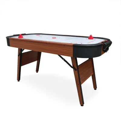 6FT Folding Leg Air Hockey Table with Ice Hockey Pusher and Pucks