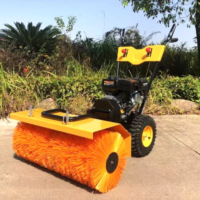 Hand Push Park Road Road Snow Removal Machine Small Dual Wheel Snow Cleaning Equipment Snow Thrower Snowplow Machine