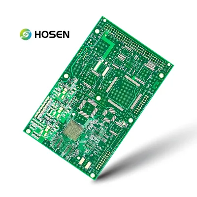 Factory Hot Sale HOSEN Brand Green Oil HDI Process 10-Layer ENIG Surface Multilayer PCB High Reliability 3oz Copper 1.6mm Thick