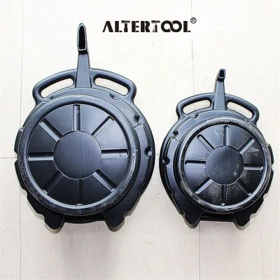 Altertool 8L Large Capacity Oil Drain Pan High-Density Polyethylene, Anti-Splash Easy to Pour Sturdy Waste Oil Collector Car Use