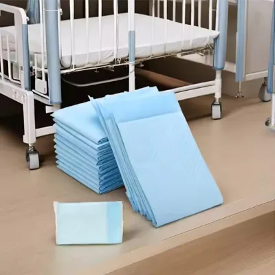 Adults Waterproof Nursing Under Wholesale Disposable Underpads Incontinence Bed Mattress Pee Pads Women for Men Blue 80x180