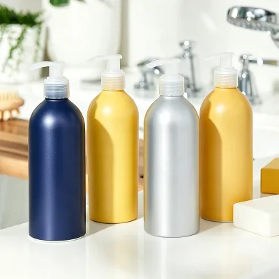 Custom Color Aluminum Pump Bottle Eco Friendly Reusable Container for Cosmetic Body Care