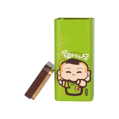 High Quality Tin Canisters Customizable Tea Containers Rectangle Sealed Small Tea Jars