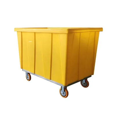 Hotel Large Capacity PE Laundry Trolley for Sorting Sheets Covers Ironing & Washing Equipment Parts Convenient for Dumping Use