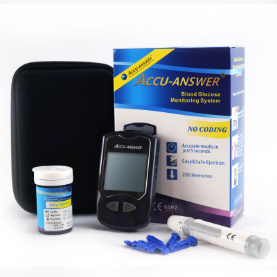ACCU ANSWER Glucos Monitor Sugar Diabetes Blood Sugar Test Kit Glucose Meter Tiras De Glucosa Pruebas De Azucar