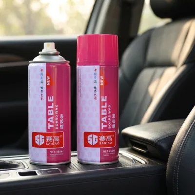 Automotive Dashboard & Interior Black Plastic Restorer Ceramic Coating & Polishing Wax Spray