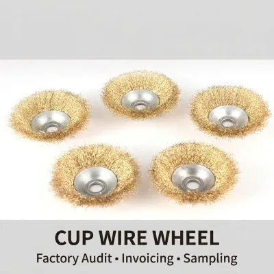 High-performance Steel Wire Brush Set, Suitable for Angle Grinders, Customizable, for Strong rust Removal