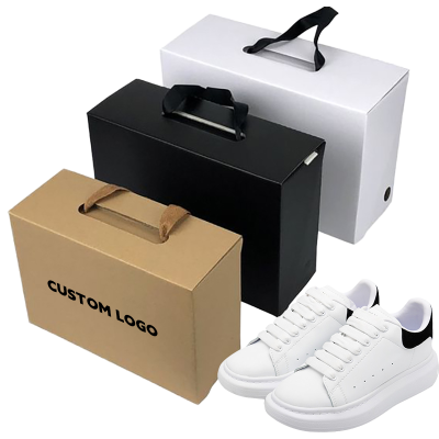 Custom Box with logo Packaging Box with Handle Folding Box Shoe Box Packaging Hat Box