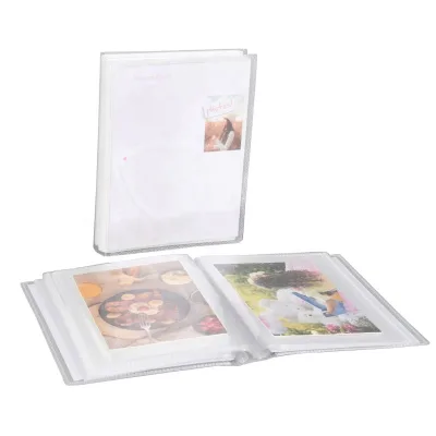 Custom 48x46 Inch Photo Album Clear Flexible Protective Poly Case Portable with Removable Space Photos Cover Plastic Material