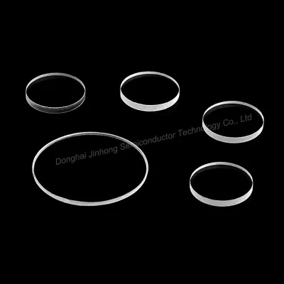 OEM Factory Support Custom Polished Transparent 2 Inch 4 Inch Ultra Thin 0.3mm 0.5mm Quartz Glass Disc Wafer