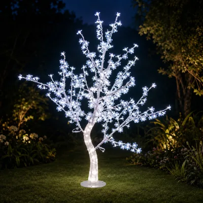 Outdoor LED Cherry Blossom Tree Light for Garden Landscape Decoration