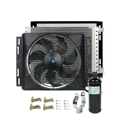14''x18'' Car Air Conditioning Condenser Assembly Modified General Parking Truck Radiator Fan Accessories A/C Made Mainland