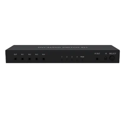 DVl Switcher 4 in 1 Out 4x1 Share with Audio 4K 1080P Automatic Switching with Remote Control