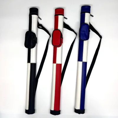 1/2 Billiard Color-Block PU Material Cue Case Portable American Style Big-Head Bag