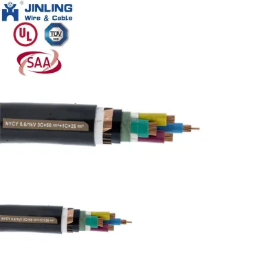 Electric Cables Manufacturers High Quality Waterproof  3C*50mm²+1C*25mm² Building Cables Flexible Power Cable