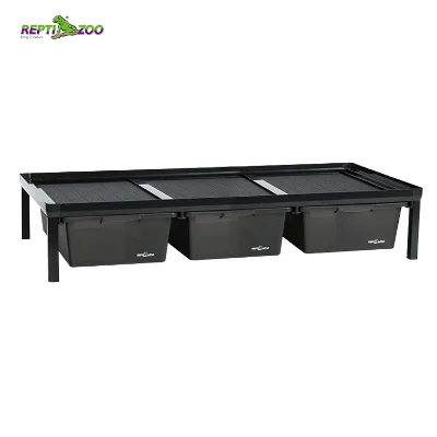 REPTIZOO Fixed Single Layer Reptile Breeding Rack With Aluminum Alloy Frame