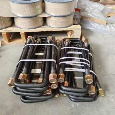 Black U-bolts for Semi-truck Trailers, Galvanized Automotive Parts with Nuts