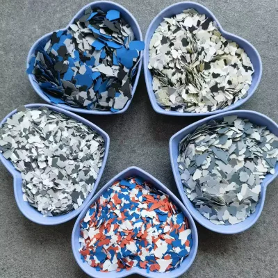Composite Rock Slices and Rock Fragments for Real Stone Coatings,Colored Rock Slice for Coatings, Paints, and Epoxy Flooring