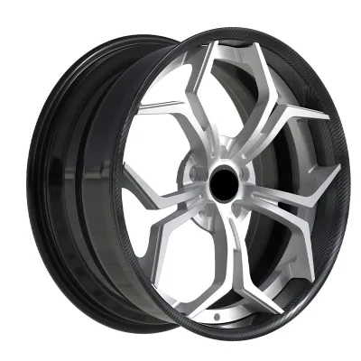Customised Crbon Fiber Forged Aluminium Alloy Wheels 2 Piece Forged Wheels 17 18 19 20 21 22 Inch High Quality Car Wheels