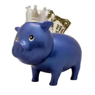 Blue Diamond Piggy Bank,Promotional Customized Novel Plastic Piggy Bank