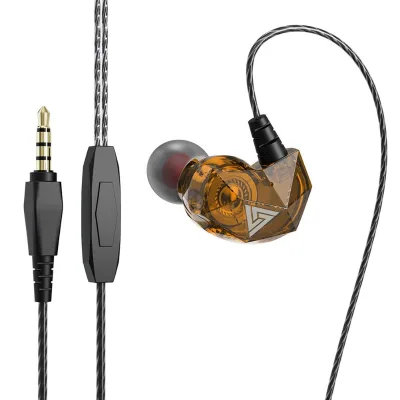 QKZ AK2 Fashion Portable In-Ear Heavy Bass Music Wired Earphones Sport Earpiece With Mic Comfortable to Wear