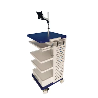 Medical Endoscopy Cart Hospital ENT Endoscope Transfer Trolley Cart