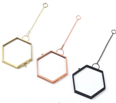 China Manufacturer Home Baby Girl Children's Room Decoration Standing Hanging Small Picture Frame Glass Craft