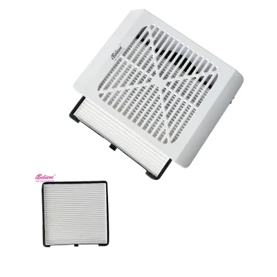 White Portable Table Nail Dust Collector Electric Professional for Nail Salon