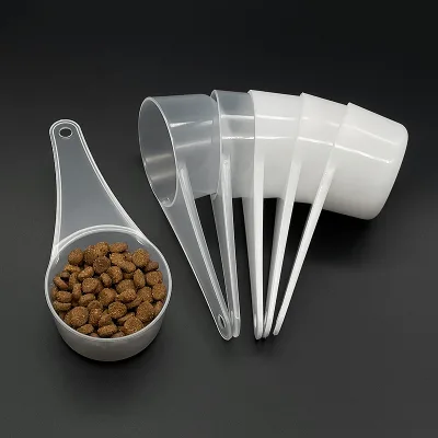 60ML Plastic Pet Measuring Spoon for Cat and Dog Food Quantitative Washing Powder Spoon