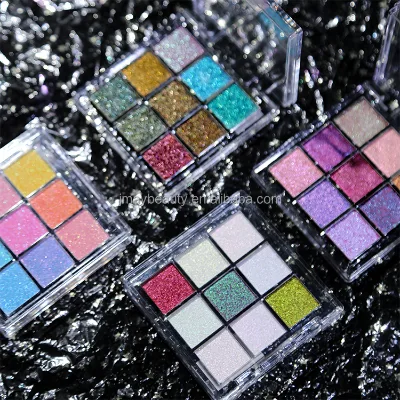 Customizable 9-Color Matte Polarized Eyeshadow Palette Long Lasting Waterproof Metallic Powder Customizable 9-Color Eyeshadow