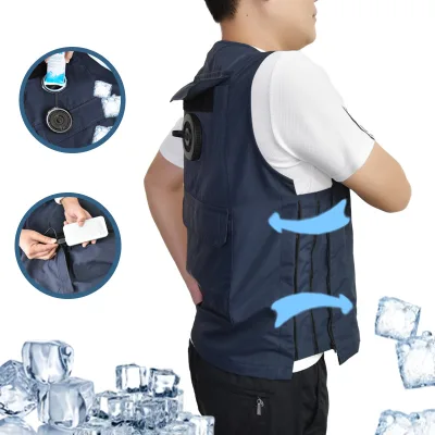 Factory Direct Sales of Summer Outdoor Water Circulating Cooling Vest with Lightweight Polyester 3-Speed Control Multiple Colors