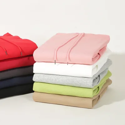 Wholesale High-Quality 100% Cotton Soft Fleece Liner Blank Hoodie Premium Hoodies