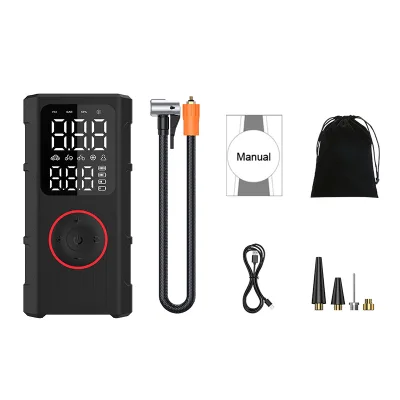 Wholesale Portable Cordless Piston Inflation Air Pump 5V 2A LED Display 1500mAh Battery for Vehicles and Motorcycles Tires
